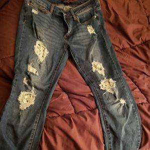 Judy Blue Lace Patch Jeans